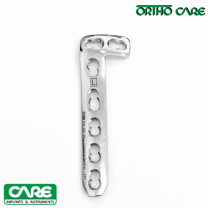 Пластина стегнова L-подібна з кутовою стабільністю під гвинти Ø 4,5/5,0 мм - ліва